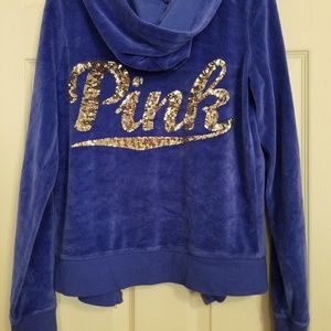 PINK velour hoodie by Victoria's secret